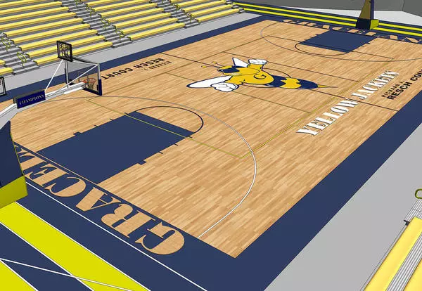 Rendering of Richard J. Resch Court at Morden Center