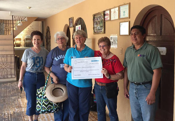 Faculty members Sharon Little-Stoetzel and Beverly South with their interpreter in Guatemala