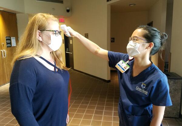Graceland Nursing Student Tests a City of Independence Worker for COVID-19