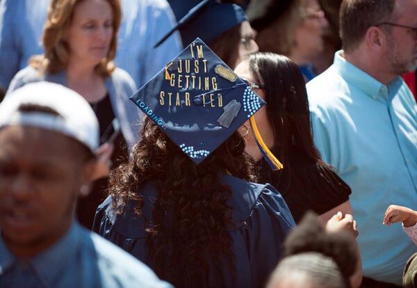 Graceland Graduate at Commencement Ceremony