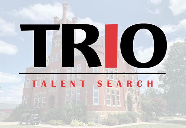 TRIO Educational Talent Search logo and the Graceland University Higdon Administration Building
