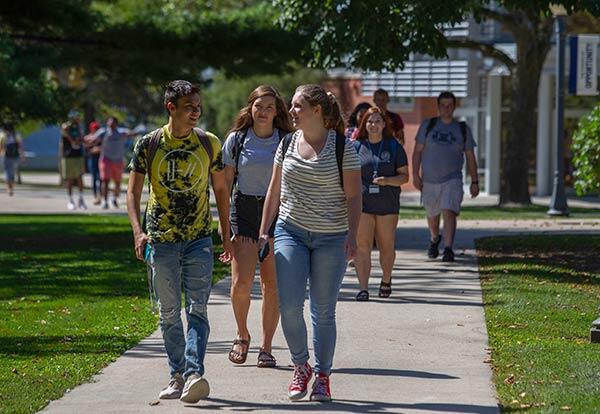 Graceland students on the Lamoni Campus