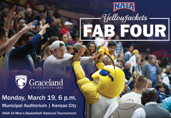 NAIA Yellowjackets Fab Four, Monday, March 19, 6:00 p.m., Municipal Auditorium, Kansas City: NAIA DI Men's Basketball National Tournament