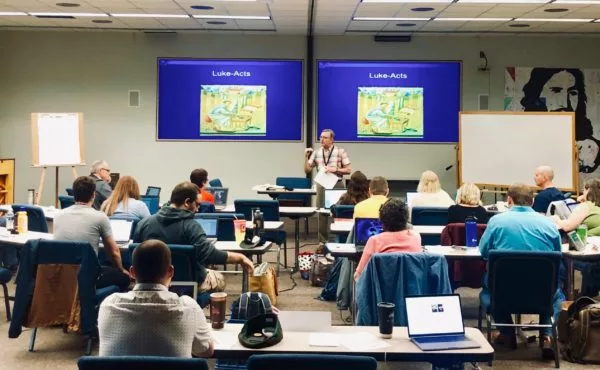 Tony Chvala Smith Teaching Seminary to a classroom