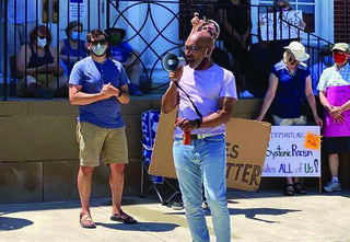 People at protest