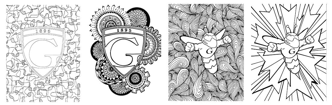 Coloring book page images