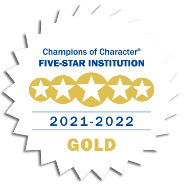 NAIA Champions of Character 5-Star Institution Medallion