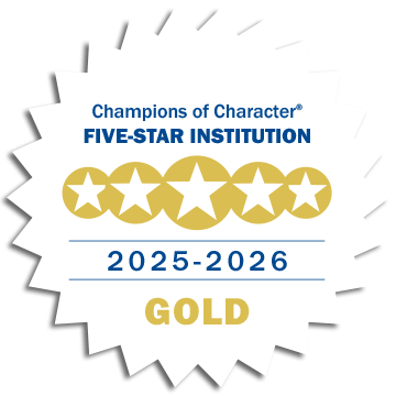 NAIA Champions of Character - 2025-26 5 Star Medallion